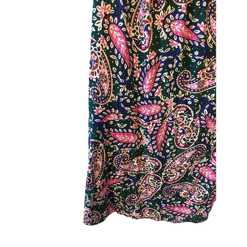 Boden | Green + Pink Paisley Lilah Multi-Way Dress | Size 8 - Picture 3 of 5